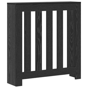 vidaXL Cache-Radiateur Ch&ecirc;ne noir 78 x 20 x 82 cm Bois d'ing&eacute;nierie