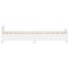 vidaXL Cadre de lit sans matelas blanc 100x200 cm bois d'ingénierie