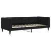 vidaXL Lit de jour avec gigogne et matelas noir 90x190 cm velours