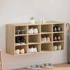 vidaXL Cabinet &agrave; chaussures avec &eacute;tag&egrave;re Ch&ecirc;ne Sonoma 103 x 30 x 51 cm