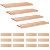 vidaXL Marches d'escalier 16 pi&egrave;ces 90 x 25 x 2 cm Naturel