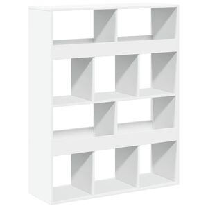vidaXL Cloison de s&eacute;paration blanc 100x33x125,5 cm bois d'ing&eacute;nierie