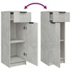 vidaXL Ensemble d'armoires de salle de bain 3 pcs gris b&eacute;ton