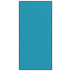 vidaXL Tapis d'entrée Autre Cyan et Noir 120 x 250 cm Polyamide et PVC