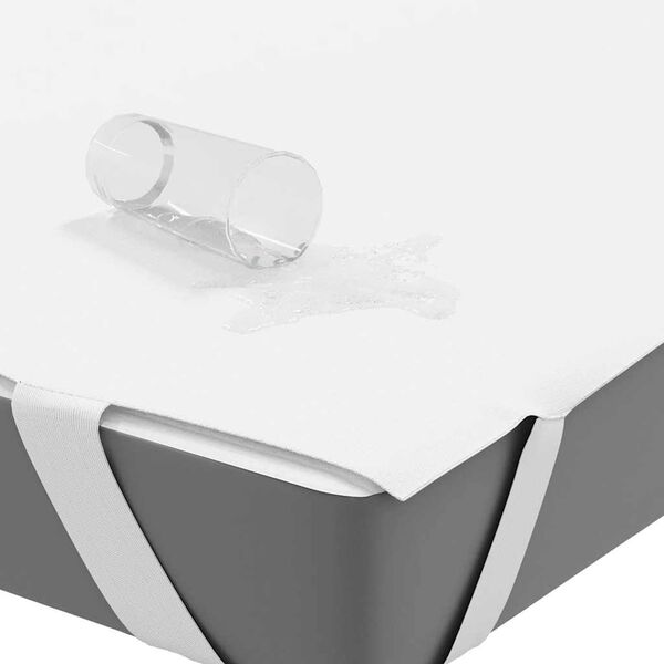 vidaXL Prot&egrave;ge-matelas blanc 180x200 cm imperm&eacute;able