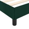 vidaXL Cadre de lit sans matelas vert fonc&eacute; 90x190 cm velours