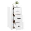 vidaXL Buffet Blanc brillant 40x33x70 cm Bois d'ing&eacute;nierie