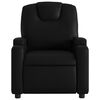 vidaXL Fauteuil inclinable en similicuir noir
