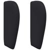 vidaXL Oreille de t&ecirc;te de lit Noir 40 x 23 x 6 cm PVC