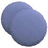 vidaXL Coussins de si&egrave;ge 2 pc tissu Bleu denim &Oslash;40 x 13 cm