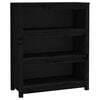 vidaXL Biblioth&egrave;que Noir 80x35x97 cm Bois de pin massif