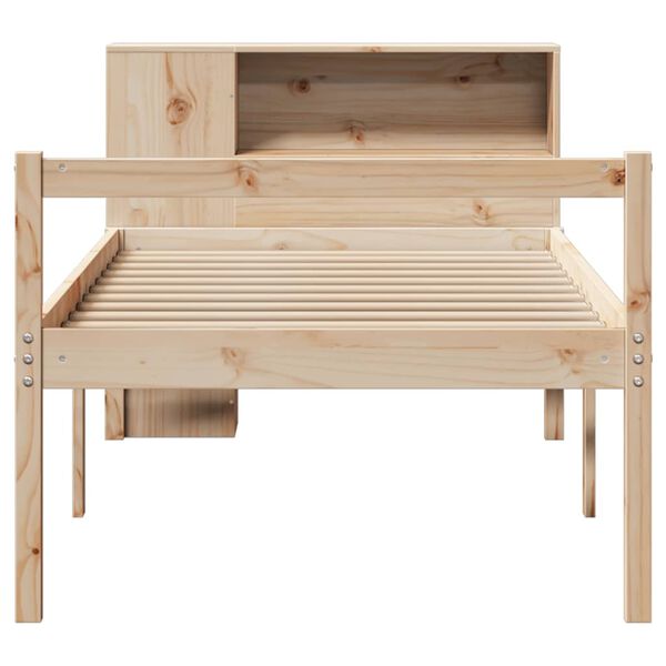 vidaXL Lit bibliothèque sans matelas 90x200 cm bois de pin massif