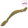 vidaXL Poign&eacute;e 12 pcs Dor&eacute; 143 x 19,2 x 20 mm Alliage de zinc