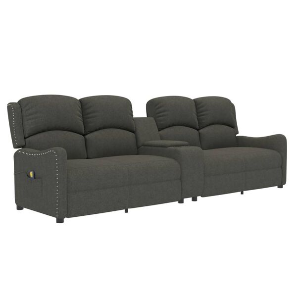 vidaXL Fauteuil de massage inclinable avec porte-gobelets 4 places