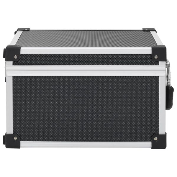 vidaXL Étui de CD pour 40 CD Aluminium ABS Noir