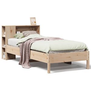 vidaXL Lit biblioth&egrave;que sans matelas 75x190 cm bois de pin massif