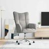 vidaXL Chaise de relaxation Gris clair Velours