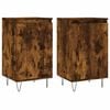 vidaXL Buffets 2 pcs ch&ecirc;ne fum&eacute; 40x35x70 cm bois d'ing&eacute;nierie