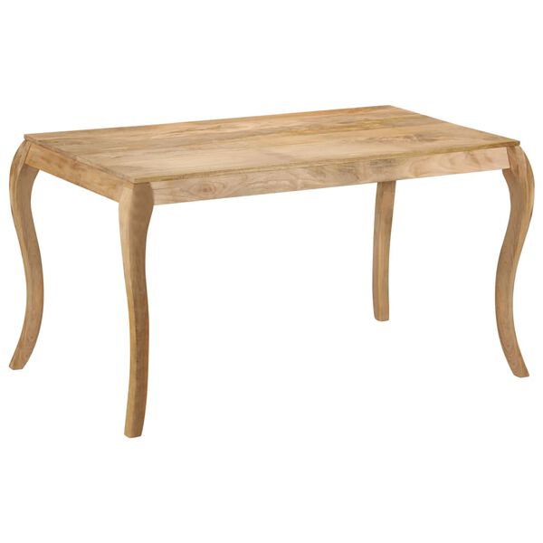 vidaXL Table de salle &agrave; manger 135x75x76 cm Bois de manguier massif