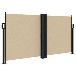 vidaXL Auvent lat&eacute;ral r&eacute;tractable beige 120x600 cm