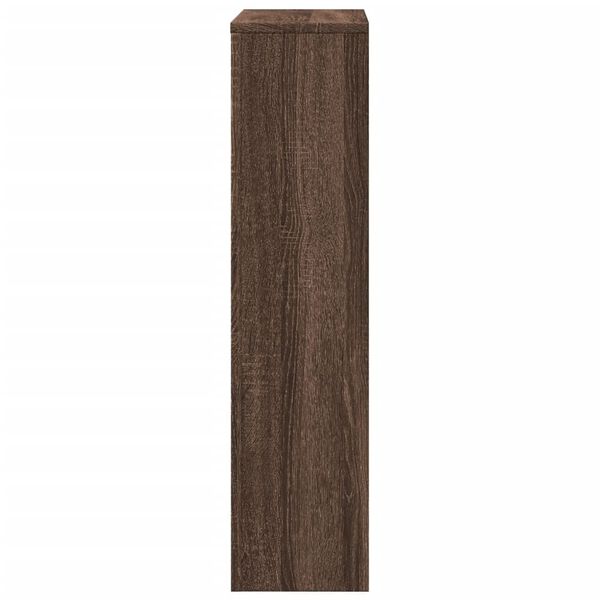 vidaXL Cache-radiateur ch&ecirc;ne marron 78x20x82 cm bois d'ing&eacute;nierie