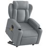 vidaXL Fauteuil inclinable de massage électrique Gris clair Tissu