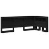 vidaXL T&ecirc;te de lit de rangement Ch&ecirc;ne noir Bois d'ing&eacute;nierie