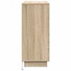 vidaXL Buffet LED Ch&ecirc;ne Sonoma 90 x 32 x 75 cm Bois d'ing&eacute;nierie