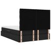 vidaXL Lit avec rangement et LED avec LED Noir 140 x 200 cm Polyester