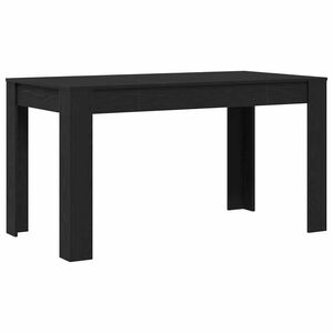 vidaXL Table de salle &agrave; manger / Table de repas Ch&ecirc;ne noir