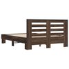vidaXL Cadre de lit sans matelas ch&ecirc;ne marron 140x200 cm