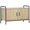 vidaXL Meuble TV 79,5 x 33 x 50 cm Ch&ecirc;ne Sonoma Bois d'ing&eacute;nierie