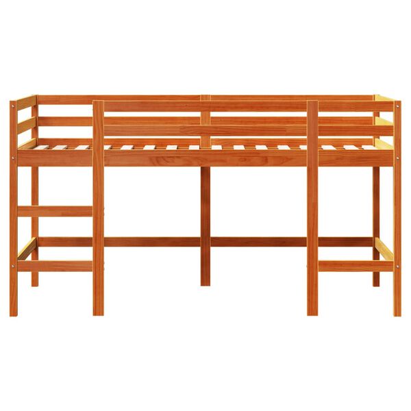 vidaXL Lit mezzanine d'enfants sans matelas avec &eacute;chelle 90x200 cm