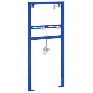 vidaXL Support mural pour syst&egrave;me de bassin Bleu 50 x 3 x 112 cm