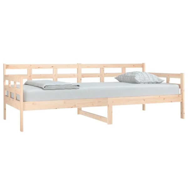 vidaXL Lit de jour sans matelas bois de pin massif 90x200 cm