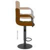 vidaXL Tabouret de bar Marron Velours