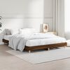 vidaXL Cadre de lit sans matelas ch&ecirc;ne marron 135x190 cm