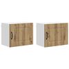 vidaXL Panneau de lave-vaisselle Kalmar 2 pcs Ch&ecirc;ne artisanal