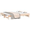 vidaXL Lit coulissant sans matelas 2x(90x200) cm Bois de pin massif