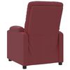 vidaXL Fauteuil de massage Rouge bordeaux Similicuir
