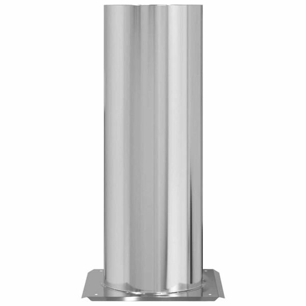 vidaXL Extension de T&ecirc;te de Chemin&eacute;e Argent&eacute; 29 x 29 x 50 cm