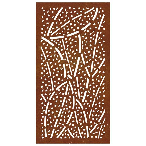 vidaXL D&eacute;coration murale jardin 105x55 cm acier corten design feuille