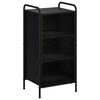 vidaXL Buffet Ch&ecirc;ne noir 97 x 33 x 81 cm Bois d'ing&eacute;nierie