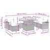vidaXL Salon de jardin avec coussins 9 pcs beige r&eacute;sine tress&eacute;e