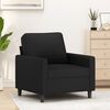 vidaXL Fauteuil Noir 60 cm Velours