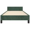 vidaXL Cadre de lit sans matelas vert fonc&eacute; 90x190 cm velours