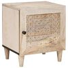 vidaXL Table de chevet Blanc 80 x 50 x 40 cm Bois d'ing&eacute;nierie