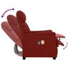 vidaXL Fauteuil de massage &eacute;lectrique Rouge bordeaux Similicuir