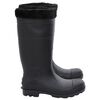 vidaXL Bottes de pluie avec chaussettes amovibles noir taille 41 PVC