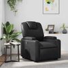 vidaXL Fauteuil inclinable en similicuir noir
